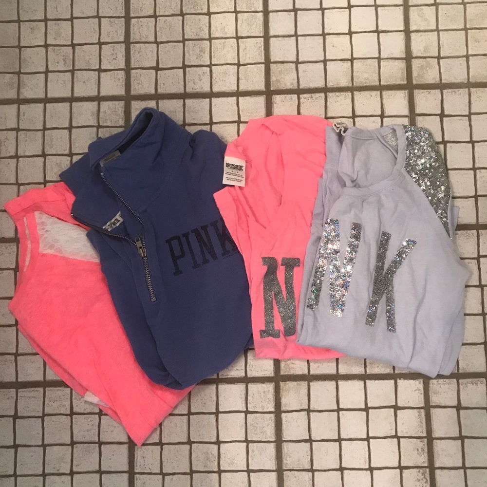 ⚡️priced to MOVE⚡️ All four VS Pink shirts